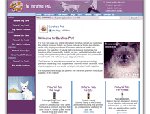 Tablet Screenshot of carefreepet.com